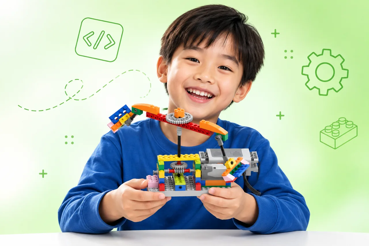 High-Ranker student building a robotics project