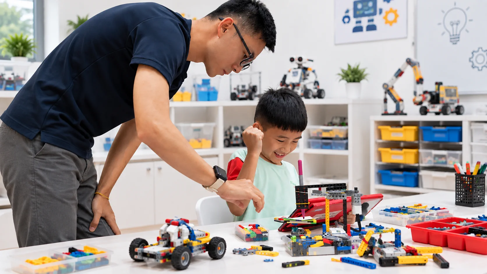 Ranker students learning through a hands-on robotics activity