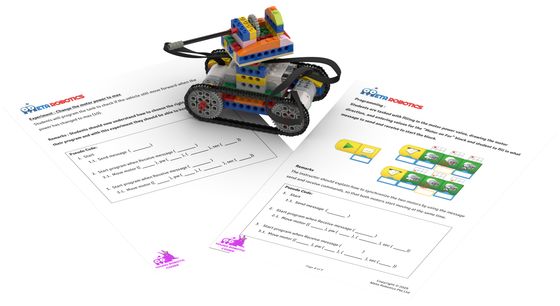 Armour Rover tracked vehicle with build cards — Young Robotic Coder
